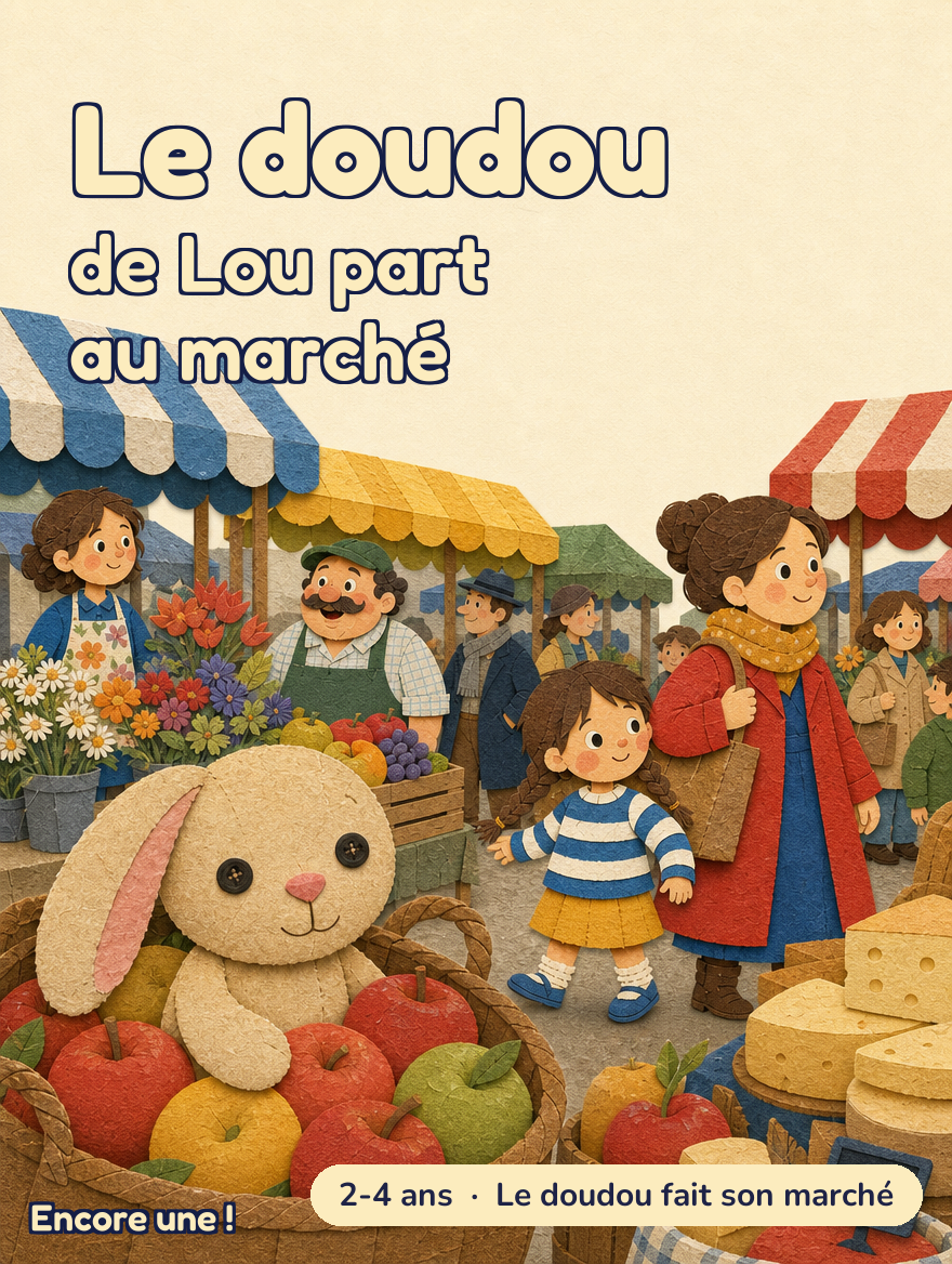 Le doudou de Lou part au marché