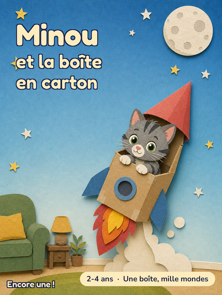 Minou et la boîte en carton
