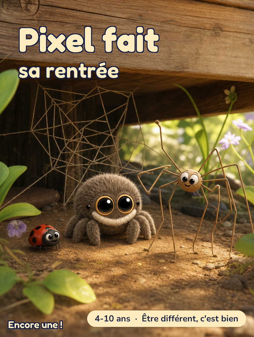 Pixel, la petite araignée
