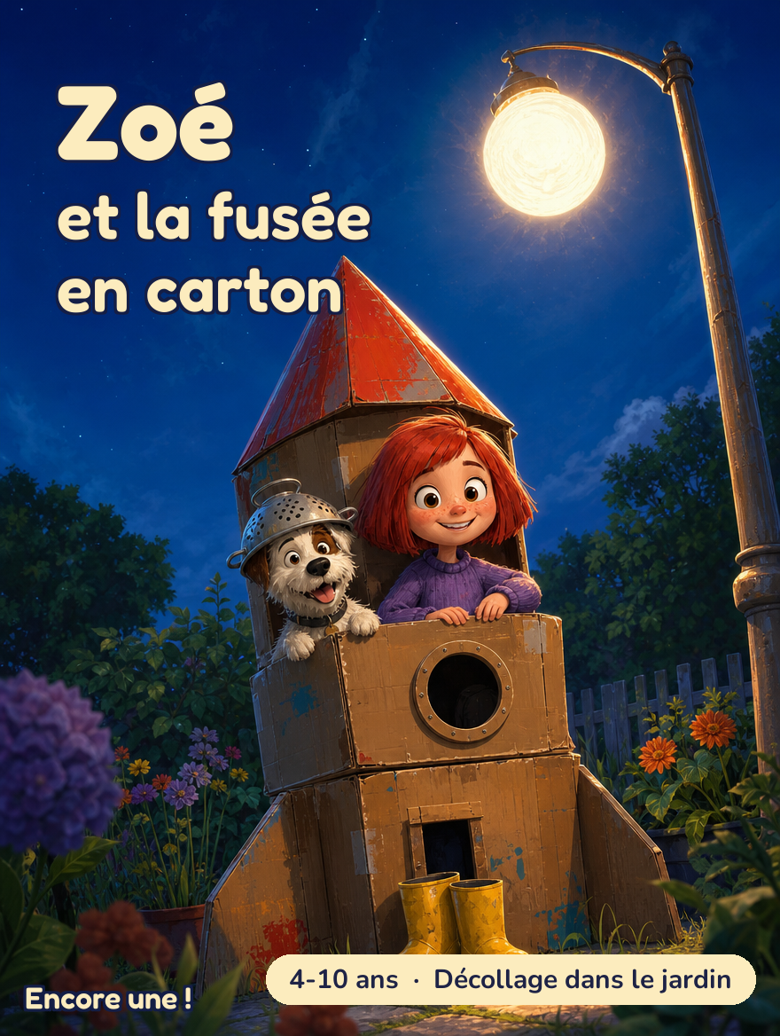 Zoé et la fusée en carton