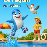 Le requin en rollers — l'affiche