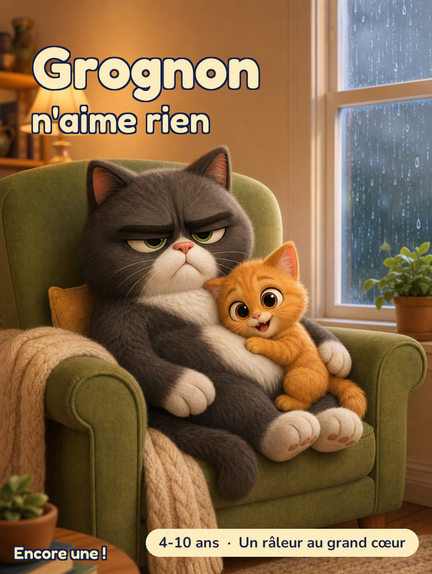 Grognon, le chat grincheux