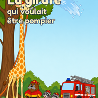 La girafe qui voulait être pompier — l'affiche