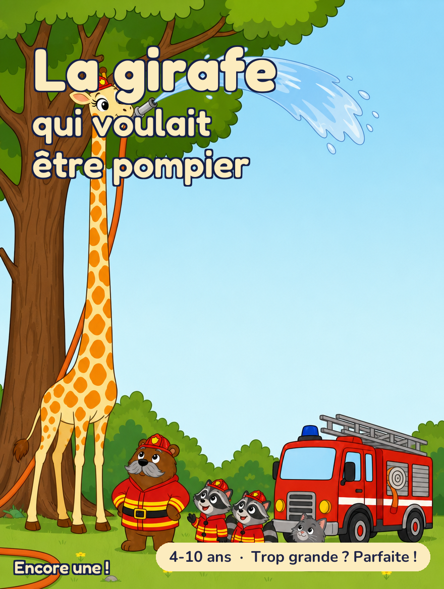 La girafe qui voulait être pompier