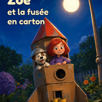 Zoé et la fusée en carton — l'affiche