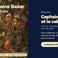 Capitaine Bazar et la cabane — la couverture sur le téléphone