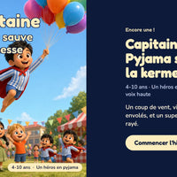 Capitaine Pyjama sauve la kermesse — la couverture sur le téléphone