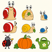 La grande course des escargots — les personnages