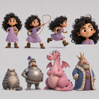 La princesse qui sauvait les chevaliers — les personnages