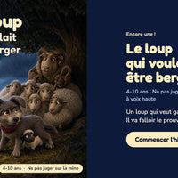 Le loup qui voulait être berger — la couverture sur le téléphone