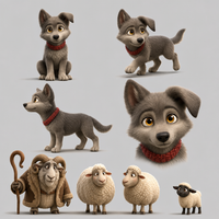 Le loup qui voulait être berger — les personnages