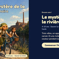 Le mystère de la rivière noire — la couverture sur le téléphone