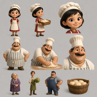 Les pains de Papa — les personnages