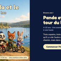 Panda et le tour du lac — la couverture sur le téléphone
