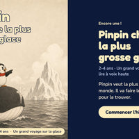 Pinpin cherche la plus grosse glace — la couverture sur le téléphone