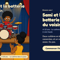 Sami et la batterie du voisin — la couverture sur le téléphone