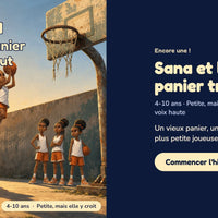 Sana et le panier trop haut — la couverture sur le téléphone