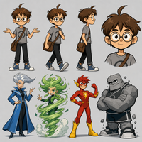 Super Zéro — les personnages