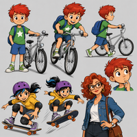 Tom découvre sa nouvelle ville — les personnages