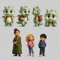 Un dragon dans la classe — les personnages
