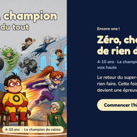 Zéro, champion de rien du tout — la couverture sur le téléphone